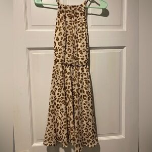 Cheetah print mini dress. Dress is in excellent condition!